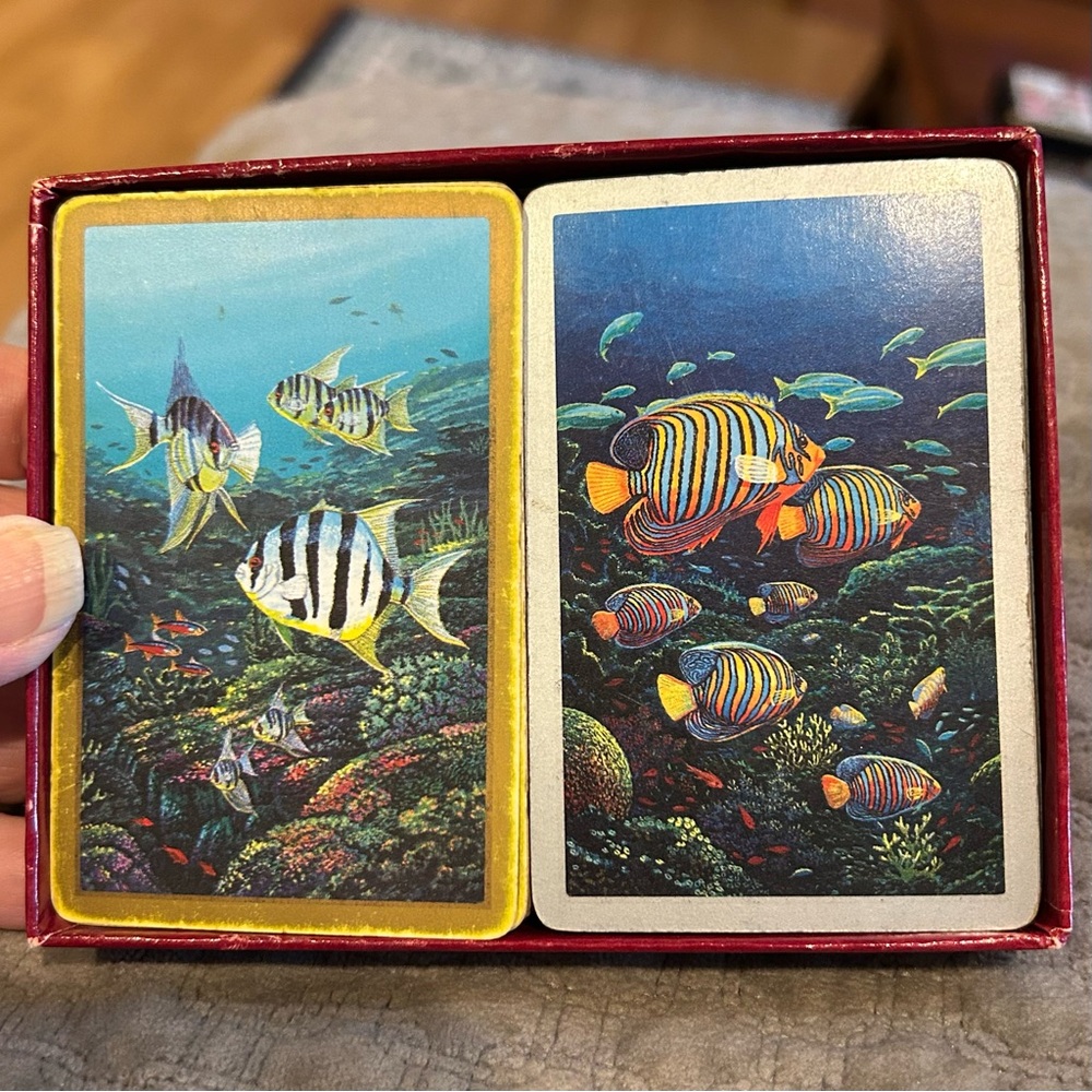 Vintage Caspari Claude Monet’s Water Lilies Double Playing Card Deck
